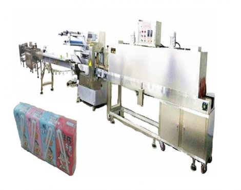 利樂(lè)磚自動(dòng)供料收縮包裝線