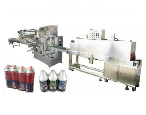 雙螺旋自動(dòng)供料收縮包裝線